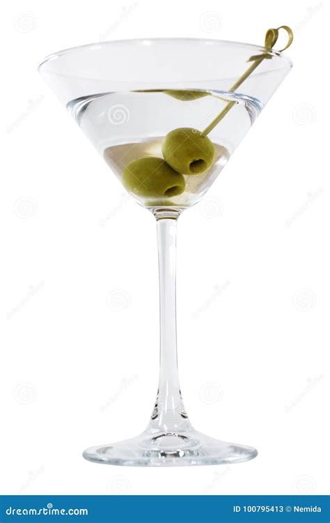 Martini with olives stock image. Image of martini, beverage - 100795413