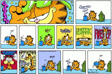 Garfield | Daily Comic Strip on April 12th, 1992 | Garfield comics, Garfield and odie, Funny comics