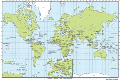 Capital Cities Map Of Europe