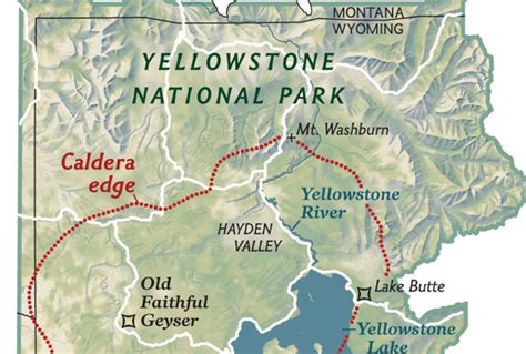 Yellowstone National Park Supervolcano Map - Channa Antonetta