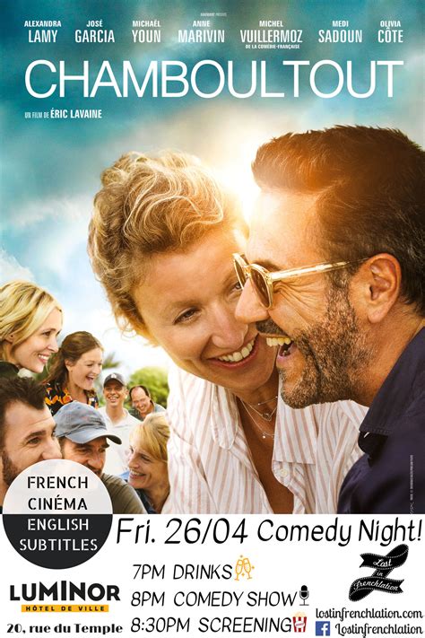 Comedy Night - Chamboultout - Lost in Frenchlation - French Films / English Subtitles / Paris