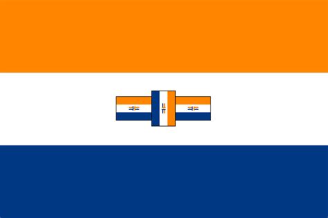 South African apartheid flag done in the style of the South African apartheid flag. : r/vexillology