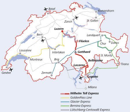 swiss rail map | Zwitserland, Reizen, Trein