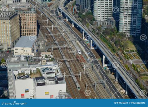 View Of Track Of Shinkansen Bullet Train At Tokyo Station, Japan Editorial Photo | CartoonDealer ...