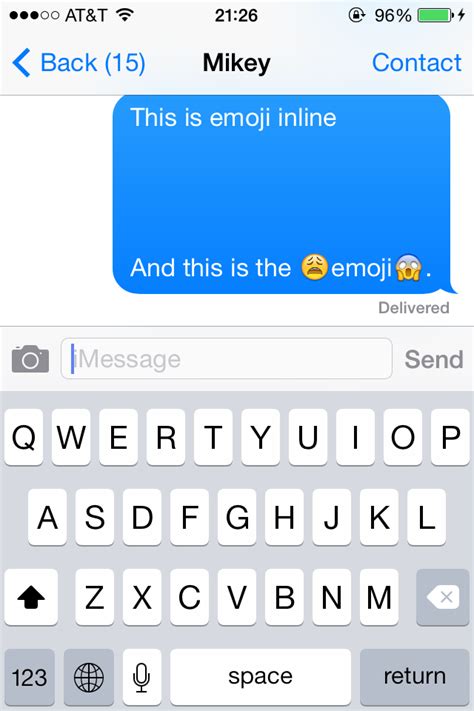 objective c - iOS sharing images with text in messages like Emoji - Stack Overflow