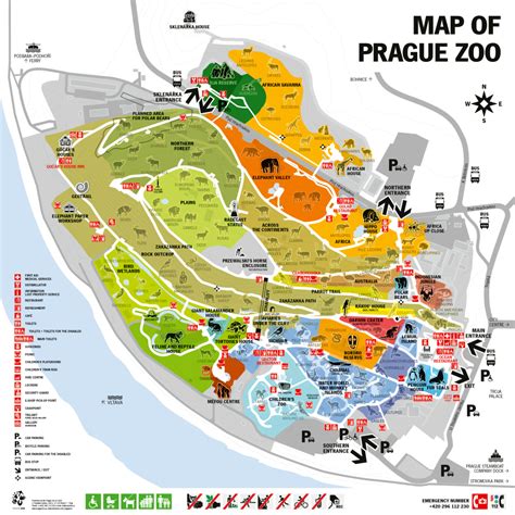 Prague Zoo map