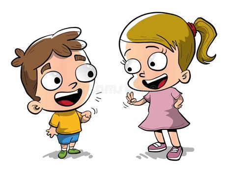 Kids Talking Stock Illustrations – 2,962 Kids Talking Stock ...