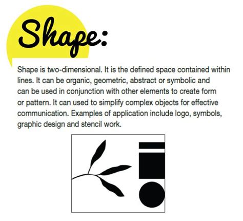 Definition of Shape in Art