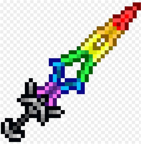 Free download | HD PNG irate sword rainbow sword pixel art PNG transparent with Clear Background ...