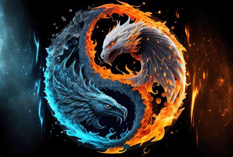 Fire Ice Dragon Stock Illustrations – 412 Fire Ice Dragon Stock ...