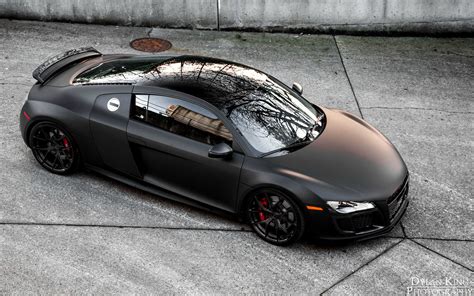 Audi R8 V10 Wallpaper Black