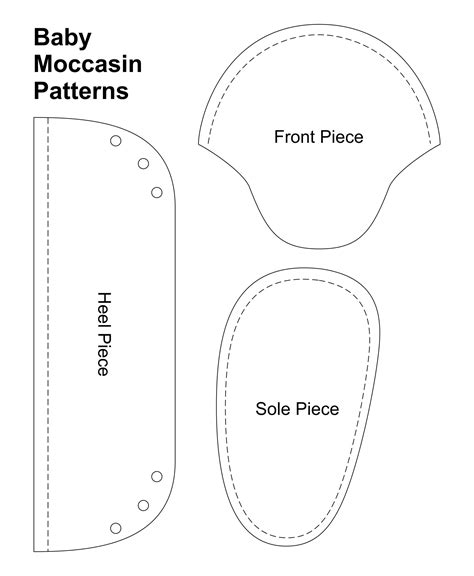 4 Best Images of Baby Moccasin Pattern Printable - Free Baby Moccasin Printable Patterns ...