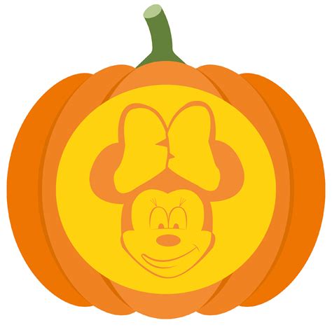 Minnie Mouse Pumpkin Stencil | Free Printable Papercraft Templates