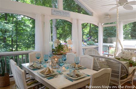 A Beach Themed Table Setting with a Starfish Napkin Fold