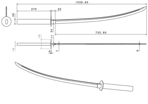 Wood Sword Template