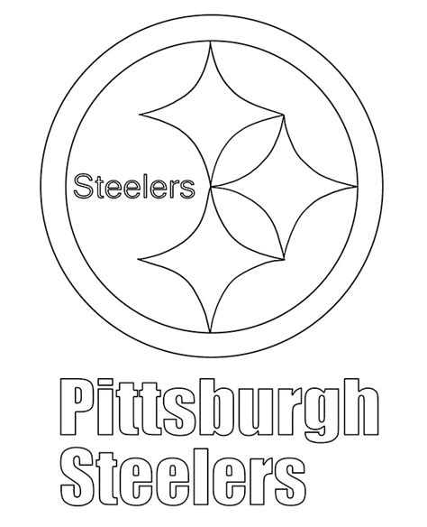 Logo of Pittsburgh Steelers coloring page