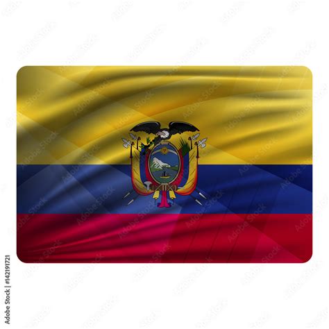 National flag of Ecuador in modern design style. Stock Vector | Adobe Stock