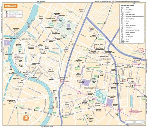 Bangkok Tourist Map - Ontheworldmap.com