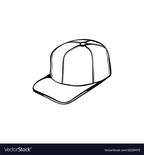 Hip hop rap style cap icon Royalty Free Vector Image