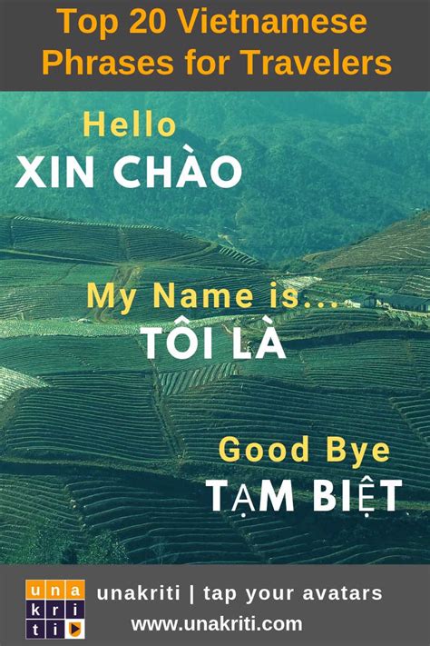 Introduce Yourself in Vietnam. Get these Top 20 Vietnamese Phrases for Travelers on Unakriti. # ...