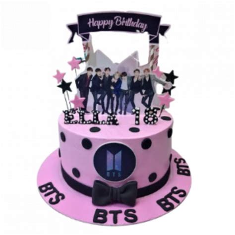 Bts Theme Cake | bakehoney.com