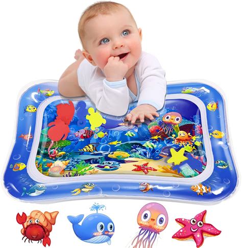 Infinno Inflatable Tummy Time Mat Premium Baby Water Play Mat for ...