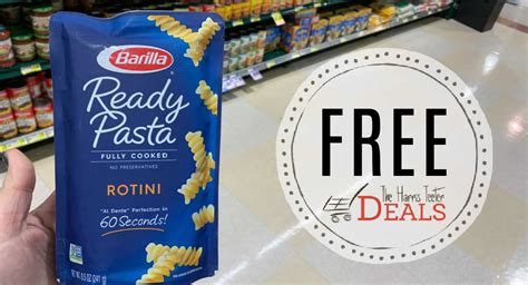 FREE Barilla Ready Pasta! - The Harris Teeter Deals