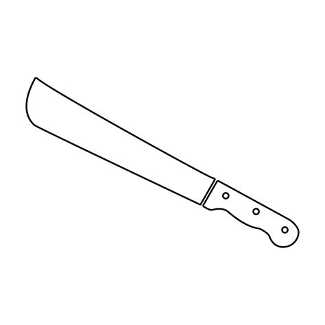 Machete or big knife black icon . 5215796 Vector Art at Vecteezy