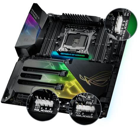 Digital RGB LED ASUS Motherboard Adapter (5v LEDs only) - DazMode