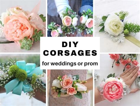 15+ DIY Corsage Ideas And How To Make A Corsage For A Prom Or A Wedding ⋆ Hello Sewing