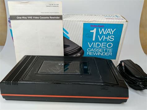 Radio Shack VCR VHS Cassette Tape Rewinder 44-1200 w/ manual Tested ...