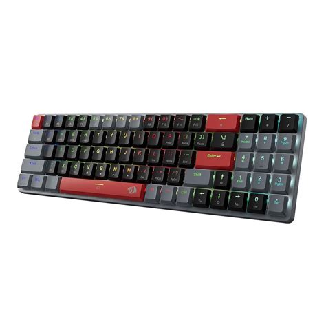 Redragon K626 Low Profile Red Linear Switches Wireless RGB Keyboard ...