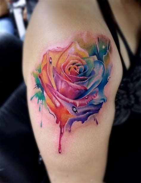 69 Graceful Roses Shoulder Tattoos - Shoulder Tattoos