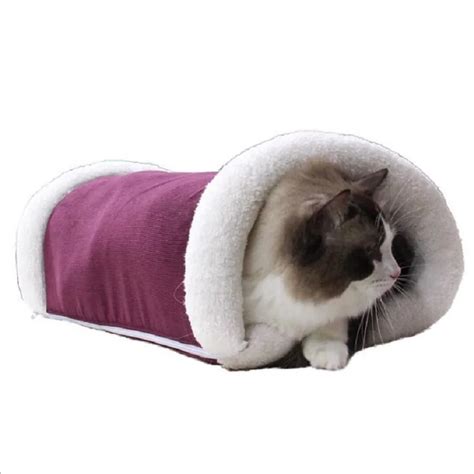 Cat Bed Small Medium Pet House Soft Suitable Cat Bed Nest High Quality Cat Blanket Toy Tunnel ...