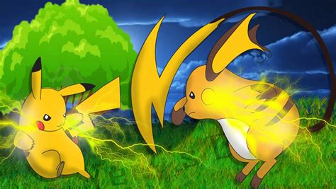 Pikachu Vs Raichu by YeriKarumi on DeviantArt