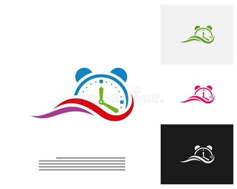 Clock Logo Design Concept . Time Management Logo Template. Concept Icon ...