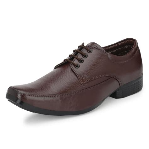 Formal Brown Plain Leather Shoes at Rs 240/pair in Agra | ID: 21090921312