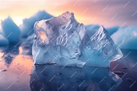 Premium AI Image | Melting icebergs in the Arctic and environmental ...