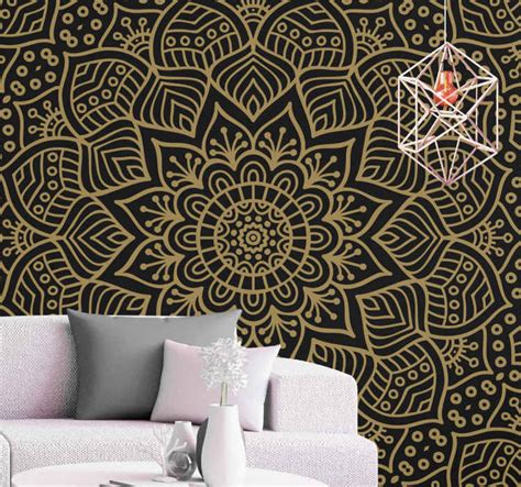 Indian style pattern mandala murals - TenStickers