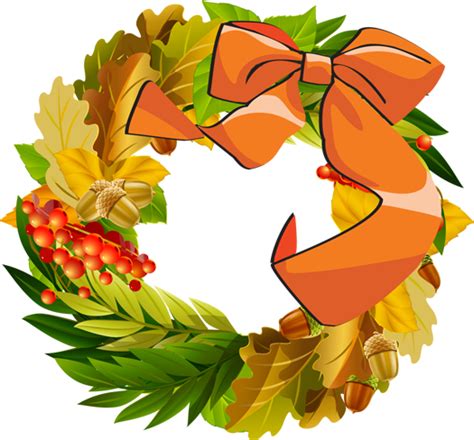 Fall Wreaths Cliparts: Add a Touch of Seasonal Charm to Your Designs