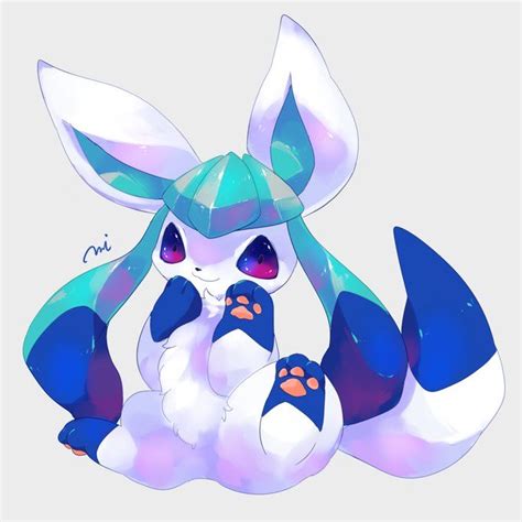 Shiny Glaceon | Pokemon, Pokemon original, Dibujos animados