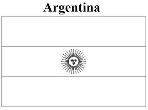 Argentina Flag Coloring Page - Coloring Home