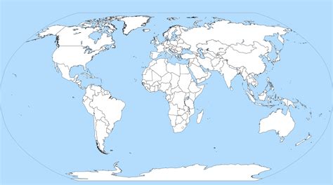 World Map Without Names. | World map, World map vector free, Map