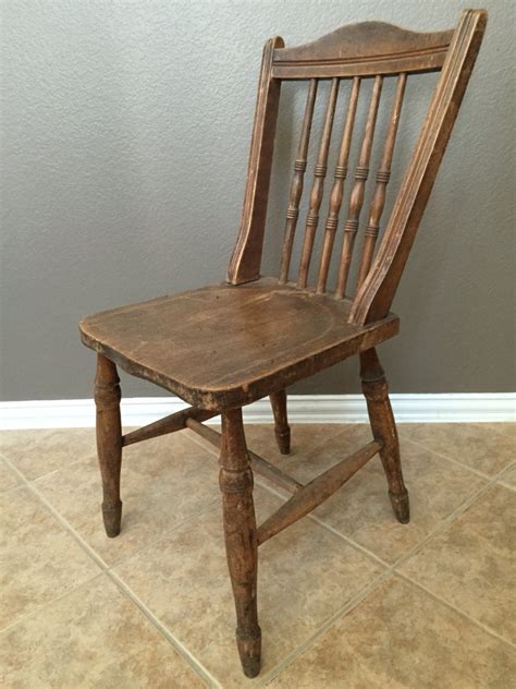 Antique Vintage Old Wooden Spindle Chair. Handcrafted.