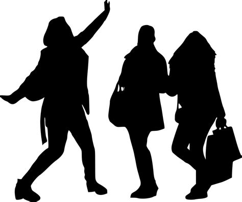 8 Girl Group Photo Silhouette (PNG Transparent) | OnlyGFX.com