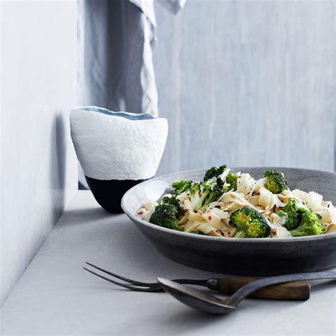 Fettuccine with Spicy Broccoli Recipe - Marcia Kiesel | Food & Wine