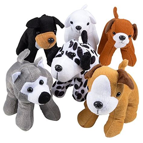 Stuffed Animals Bulk – Pack of 12 Plush Puppy Dogs Assorted Puppies 6 Inches Tall and Cute ...