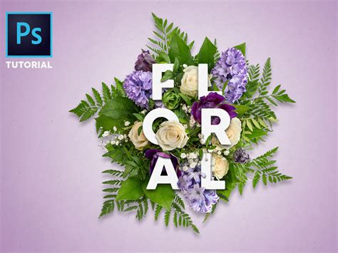 How To Create Floral Typography In Photoshop | Solopress