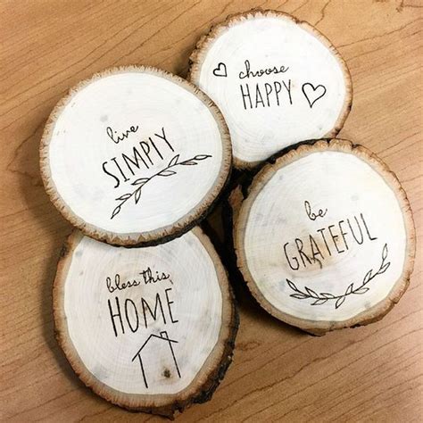 Fun Wood-Burned Coasters for Gifting in 9 Steps – Craft projects for ...