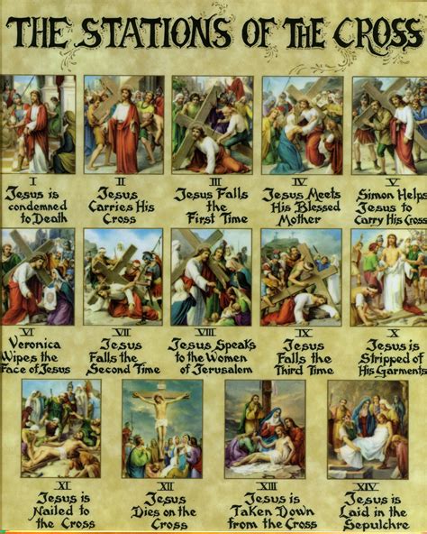 STATIONS OF THE CROSS- CATHOLIC PRINTS PICTURES - Catholic Pictures